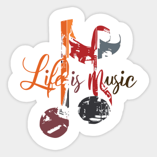 Life is Music Sticker